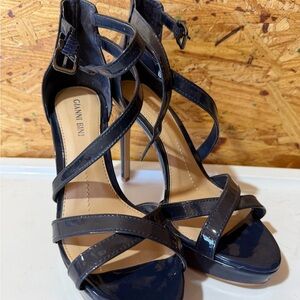 Gianni Bini Dark Blue Strappy Heels